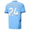 Officiële Voetbalshirt + Korte Broek Manchester City Gvardiol 24 Thuis 2024-25 - Kids